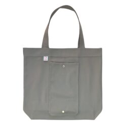 Ecobag Dobrável em Sarja Premium – Cinza Quente