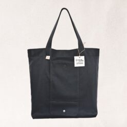 Ecobag Dobrável em Sarja Premium – Cinza Meia-Noite
