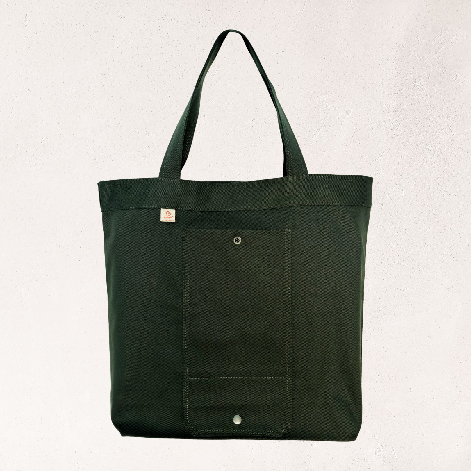 Ecobag Dobrável em Sarja Premium – Verde Musgo