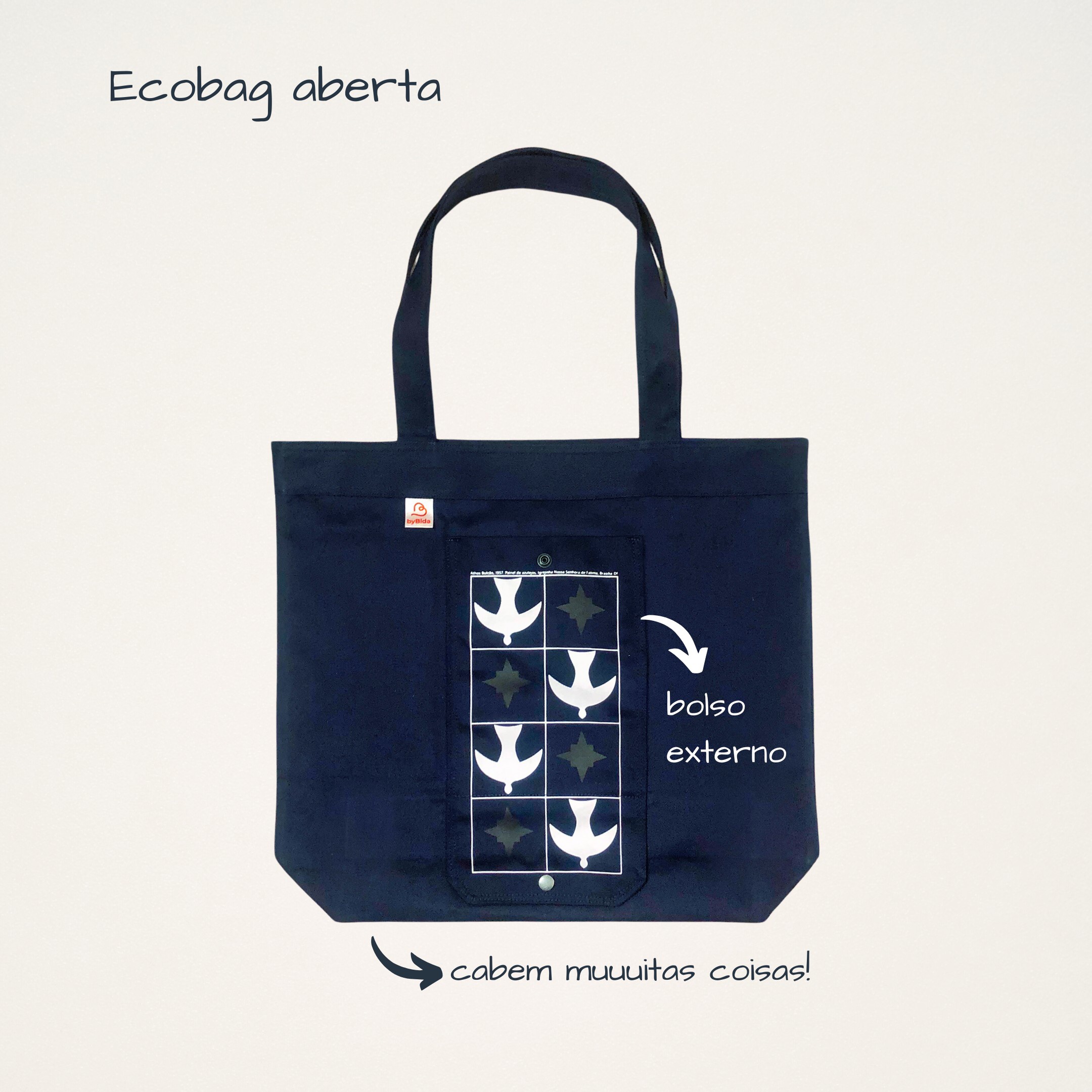 Ecobag Dobrável Azulejos da Igrejinha - Imagem 4