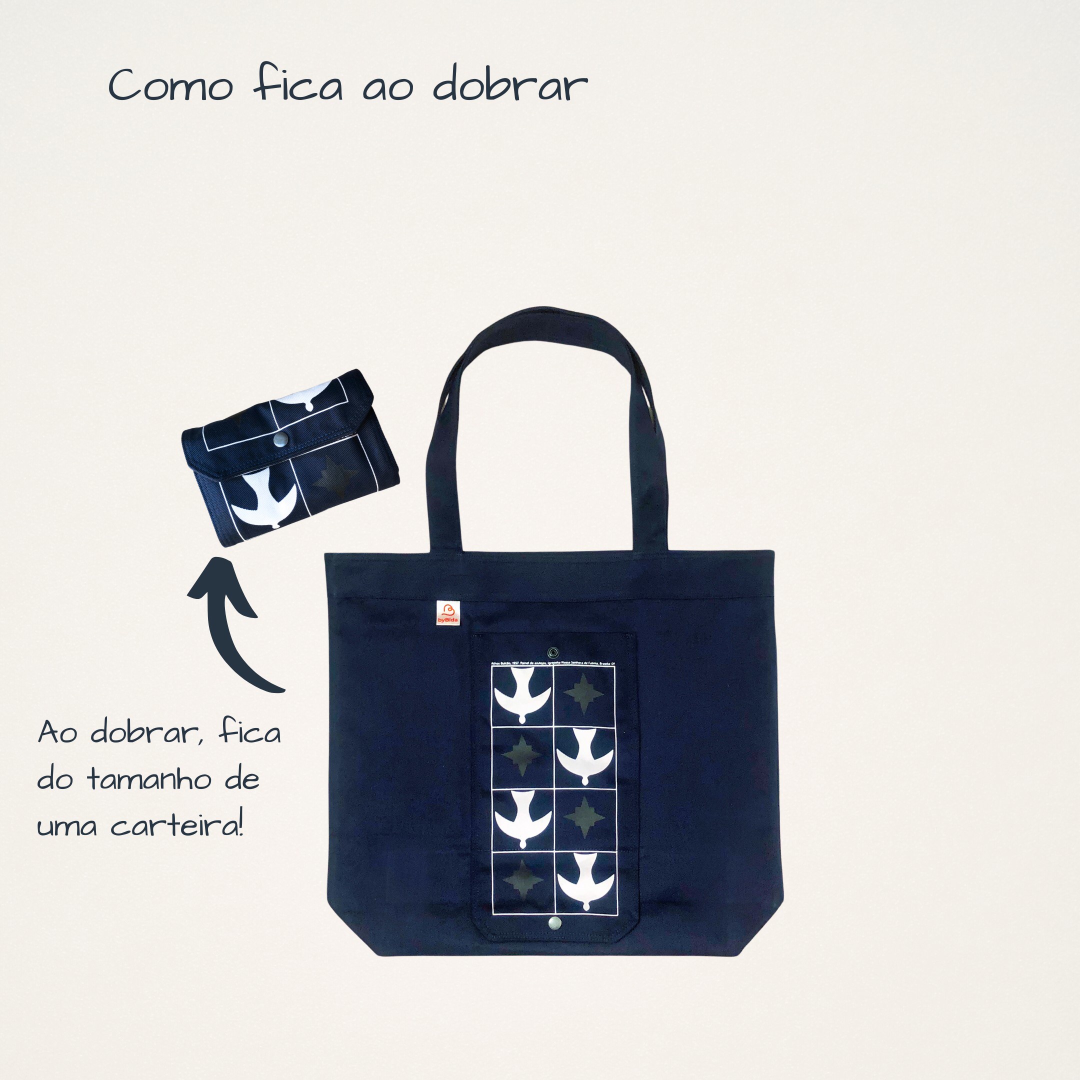 Ecobag Dobrável Azulejos da Igrejinha - Imagem 5