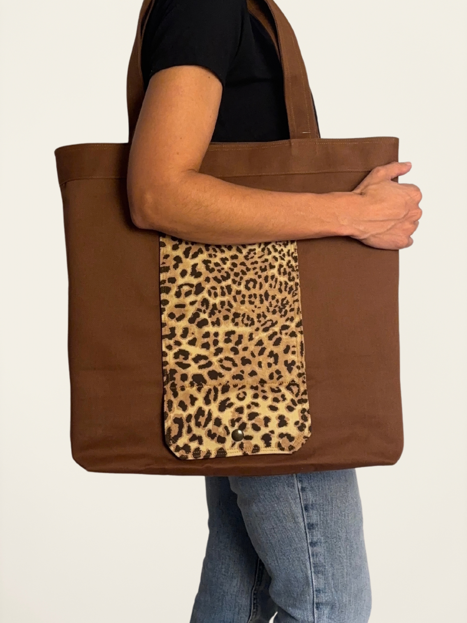 Ecobag Dobrável Animal Print Onça - Imagem 2