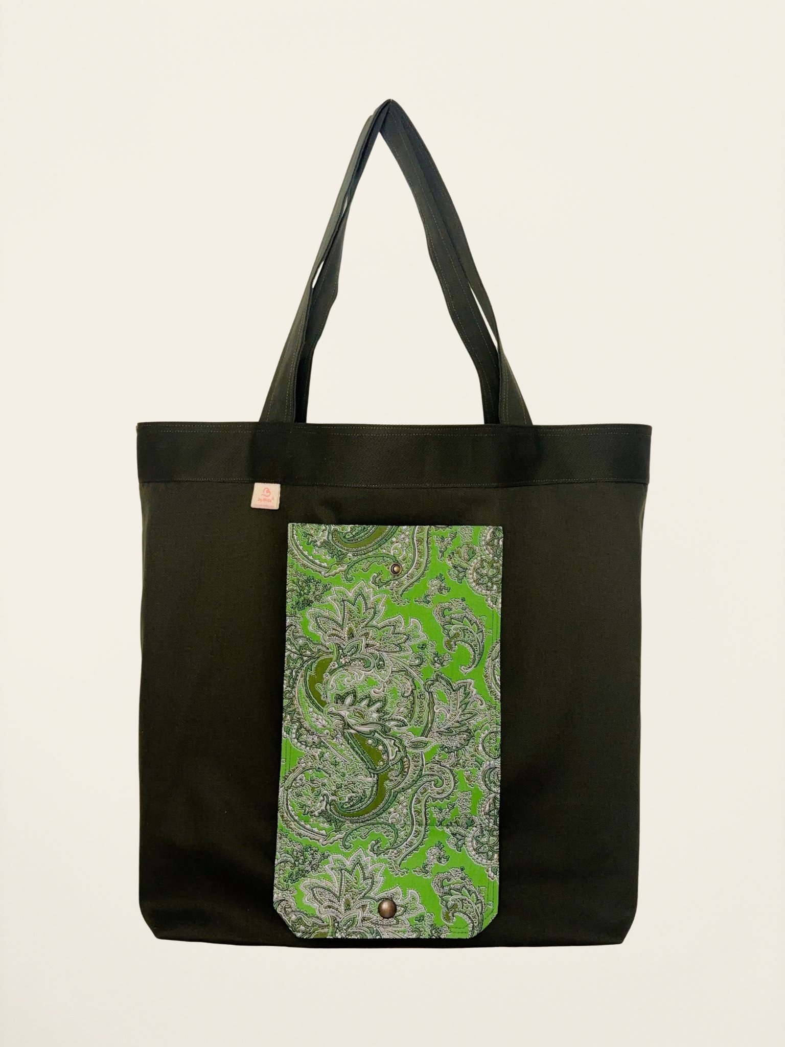 Ecobag Dobrável Paisley Verde
